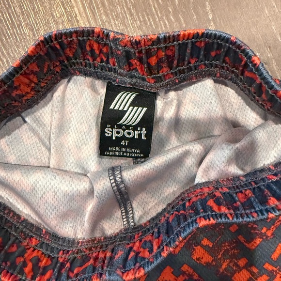 2 Piece Bundle Lot PLACE Patterned Athletic Shorts Set - Picture 4 of 4